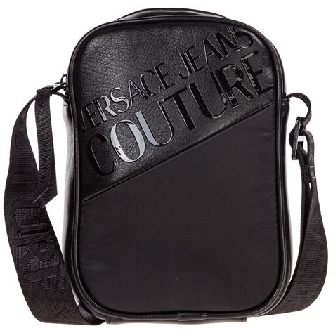 versace collection messenger bag|versace shoulder bag men.